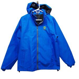 Tidewe Blue Waterproof Hooded Jacket  Size S Polyester Outer & Nonwoven Lining